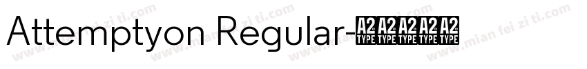 Attemptyon Regular字体转换